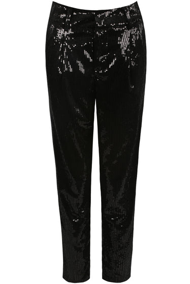 Sequin trousers with pockets