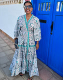 Monaco Maxi Length Kimono Dress Two in One