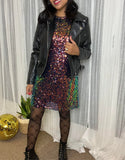 Taylor Sequin T shirt Dress Night