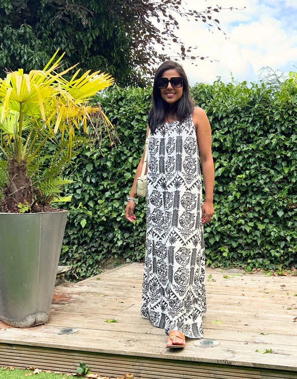 Serafina Scoop Back Maxi Dress