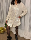 Fran Sequin Shirt/Shirt Dress