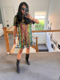 Taylor Sequin T shirt Dress Night