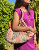 Pink Summer Bag with Reversible Design