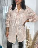 Fran Sequin Shirt/Shirt Dress