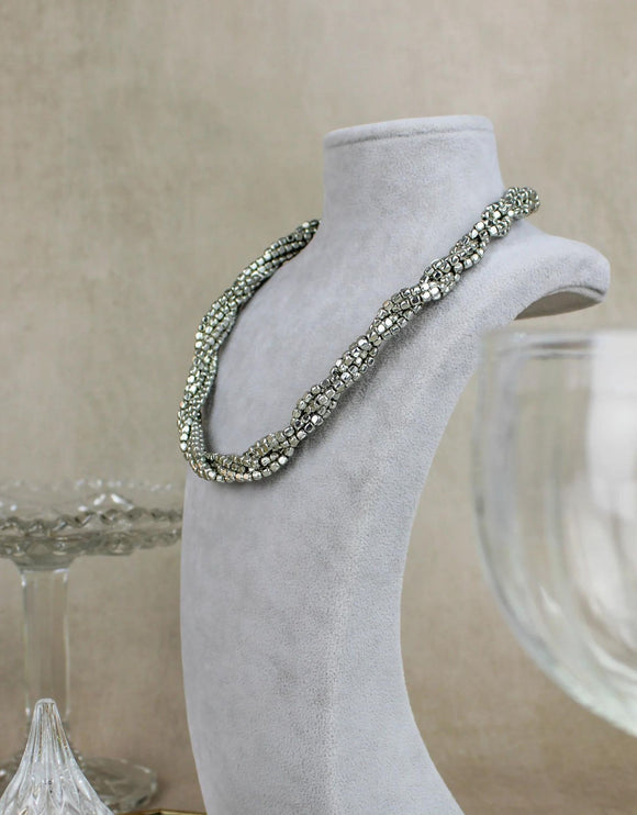 Silver Statement Rope Necklace