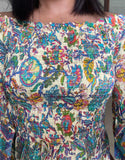 Maya Off Shoulder Shirred Maxi Dress