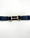Horsebit elasticated belt