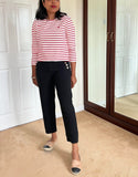 Sailor Straight Leg Trousers With Decorative Buttons