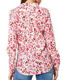 Pink Leopard Print Blouse