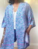Paisley Print Luxe Kimono With Border