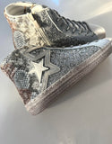 Superstar Silver Glitter High Top Sneakers