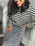 Cecile Striped Thick Cotton Top