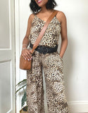 Fierce Animal Print Wide Leg Jumpsuit