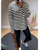 Cecile Striped Thick Cotton Top