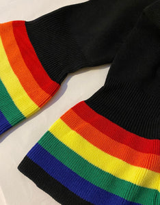 Rainbow trim jumper - colours available