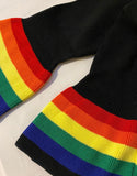 Rainbow trim jumper - colours available