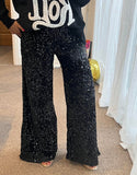 Trinny Sequin Wide Leg Trousers