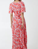 Selena Maxi Dress with Waist Tie