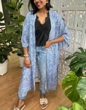 Paisley Print Luxe Kimono With Border