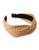 Woven Raffia Straw Hairband