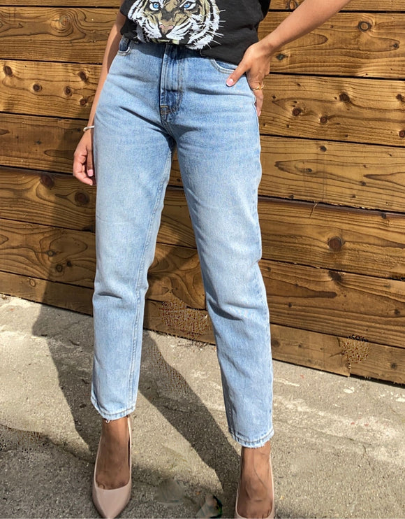 Mom Fit Jeans Light Blue