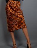 Ola Leopard Midi Skirt