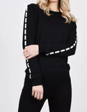 Victoria Contrast Cord Detail Jumper