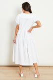 Milly white cotton dress with collar